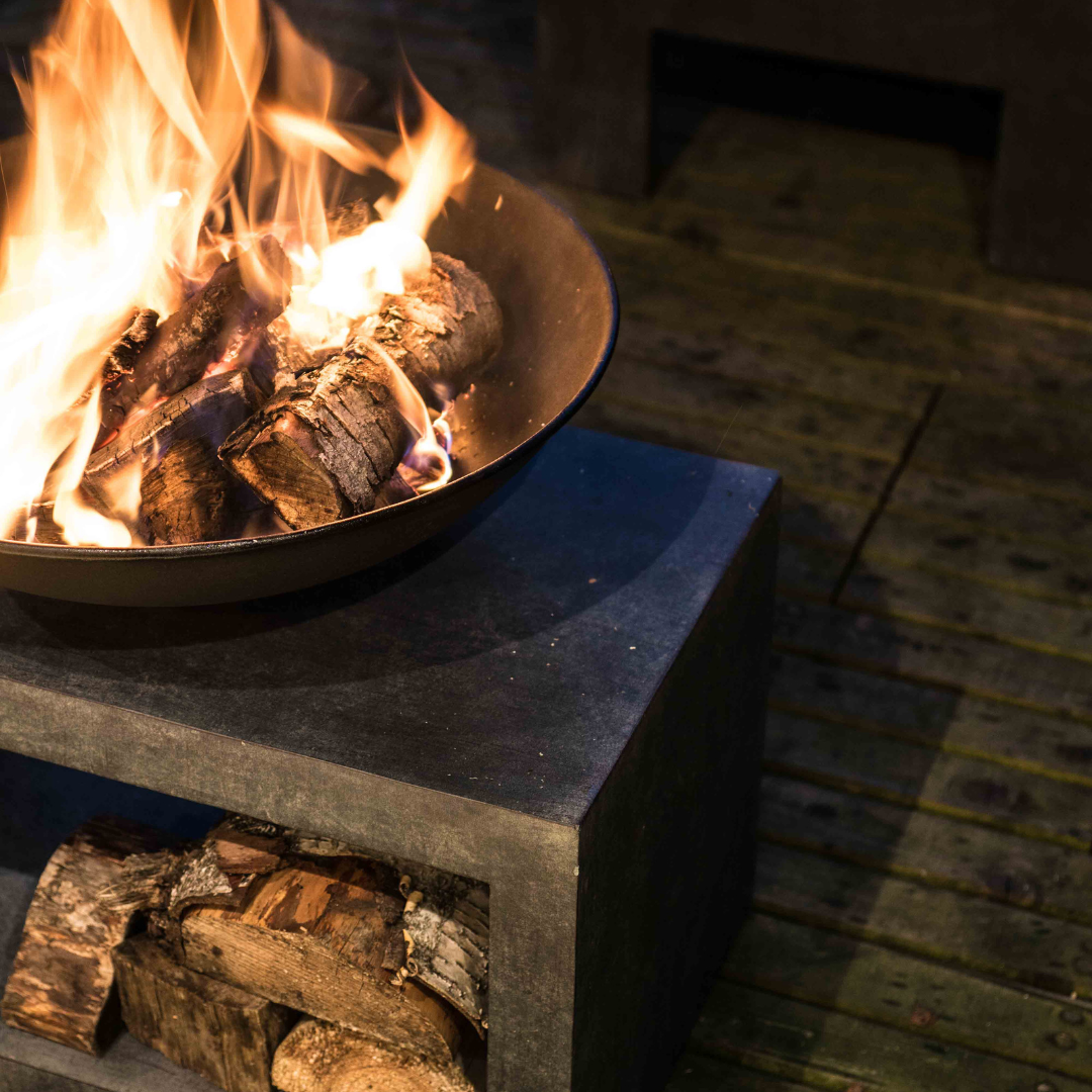 Firebowl & Rectangle Console Cement