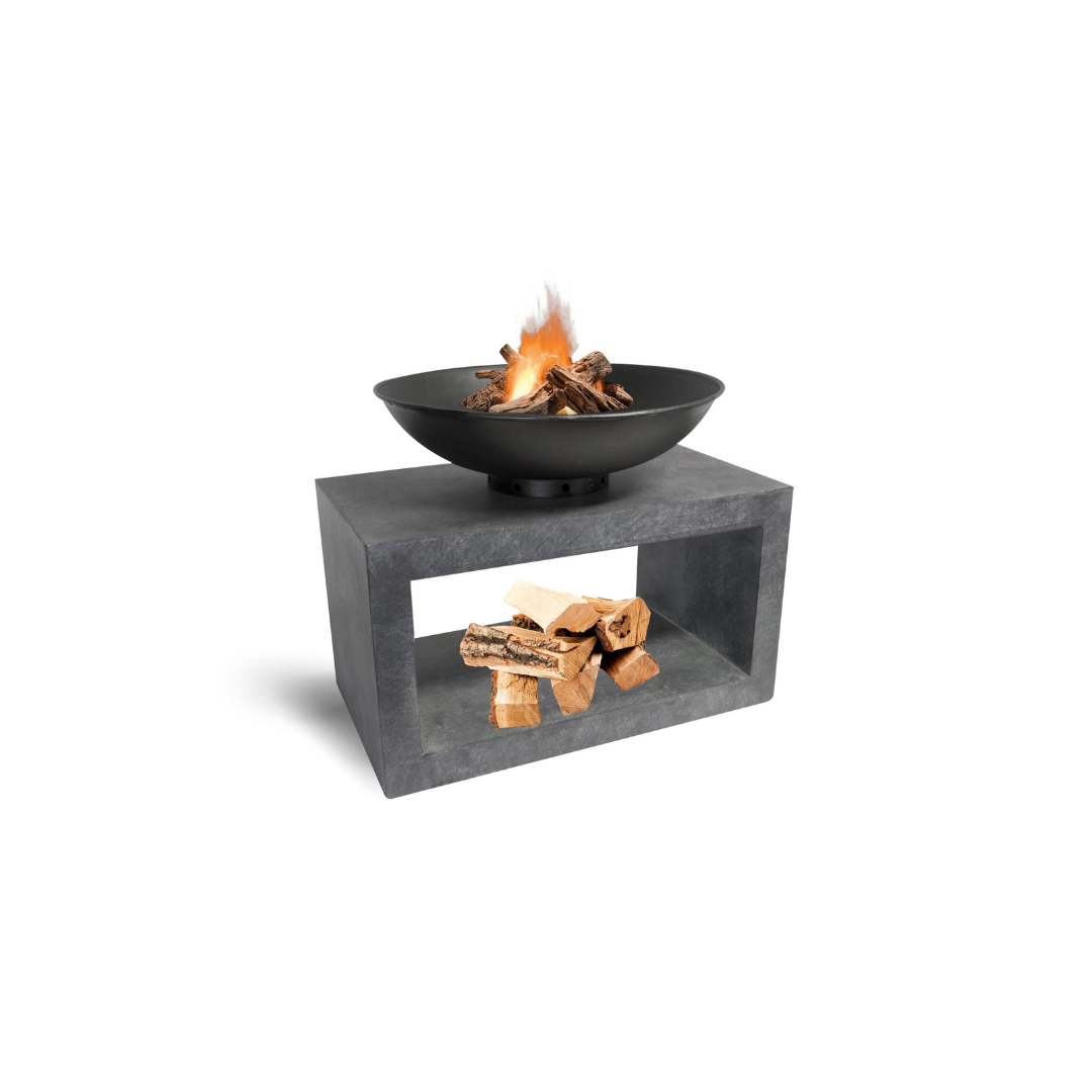 Firebowl & Rectangle Console Cement