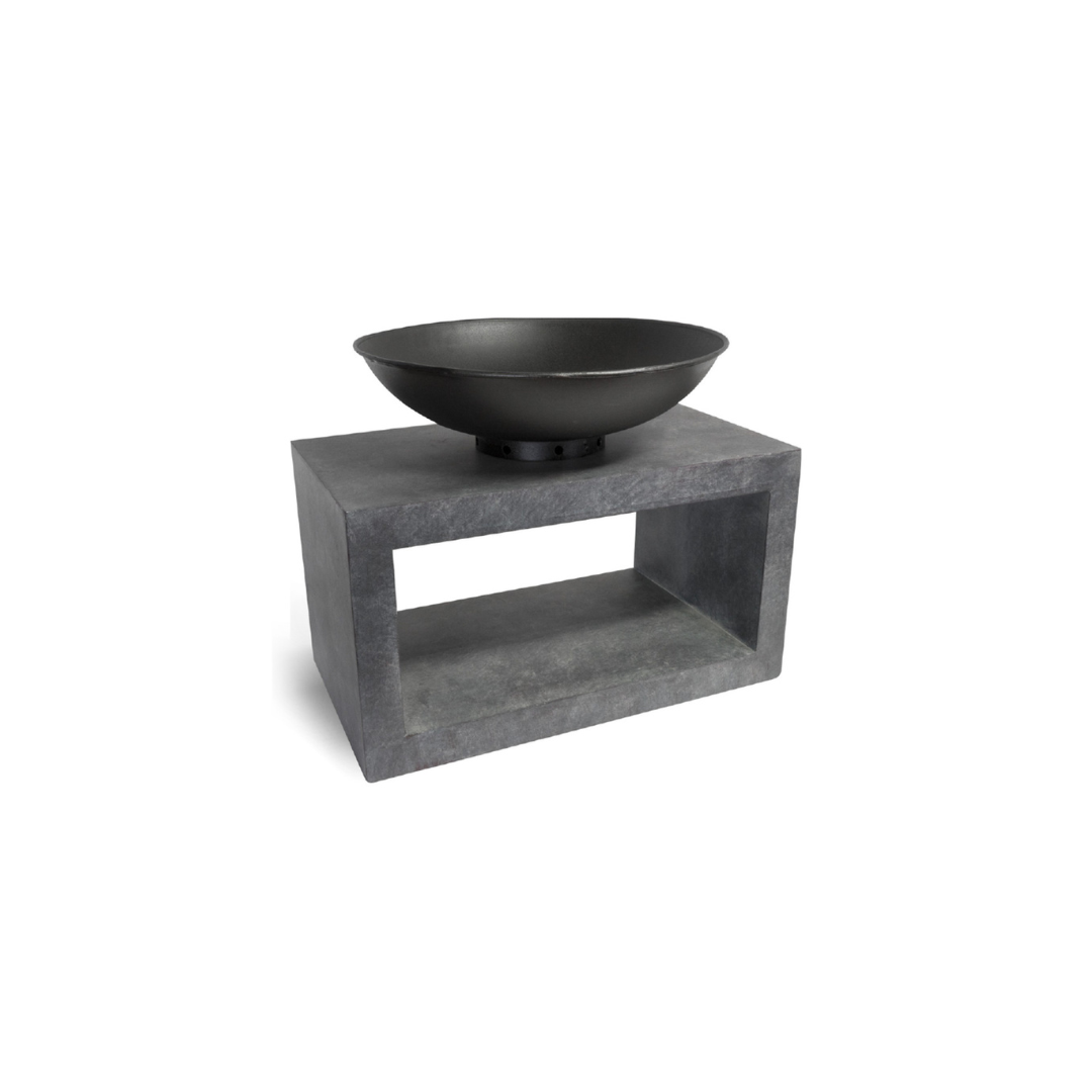 Firebowl & Rectangle Console Cement