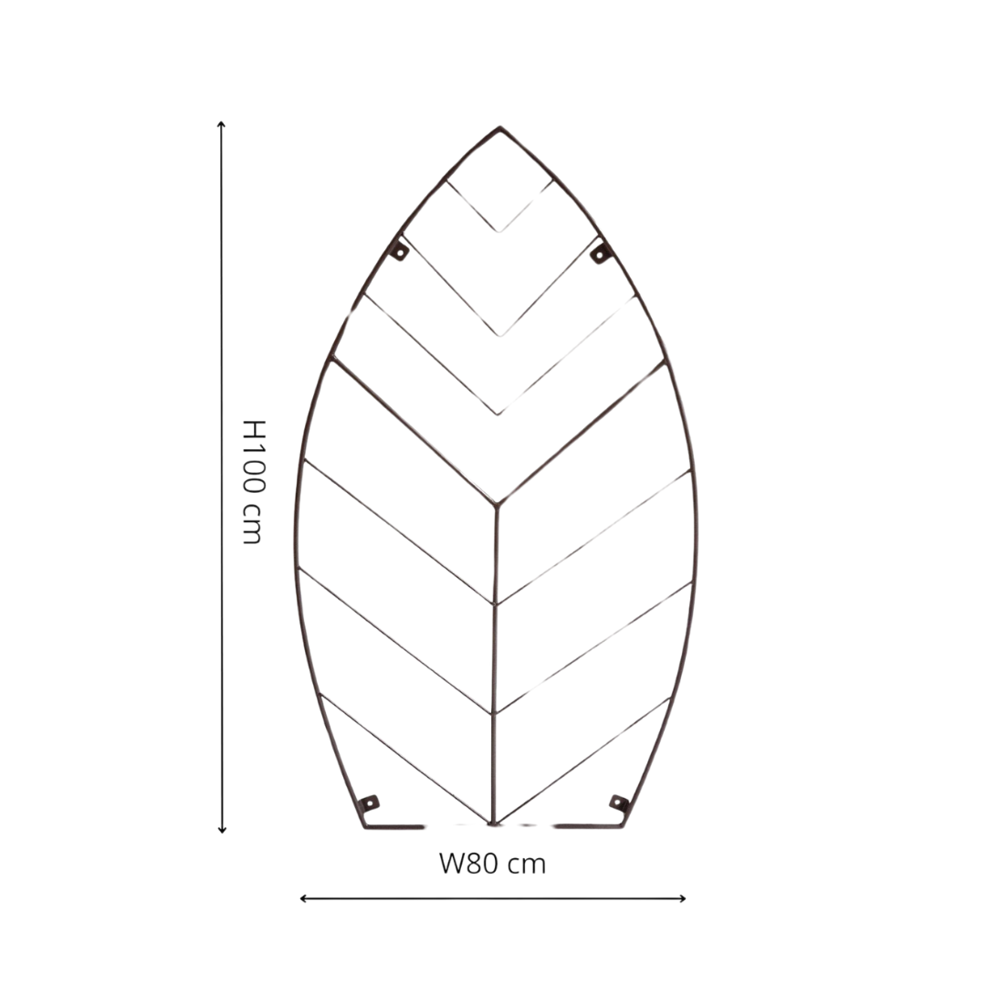 Outdoor Leaf Trellis Bronze