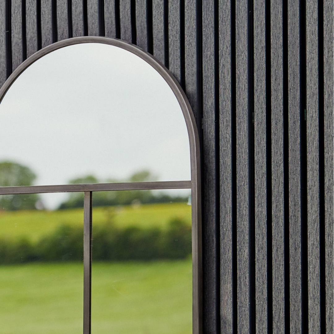 Archway Outdoor Mirror Natural Black