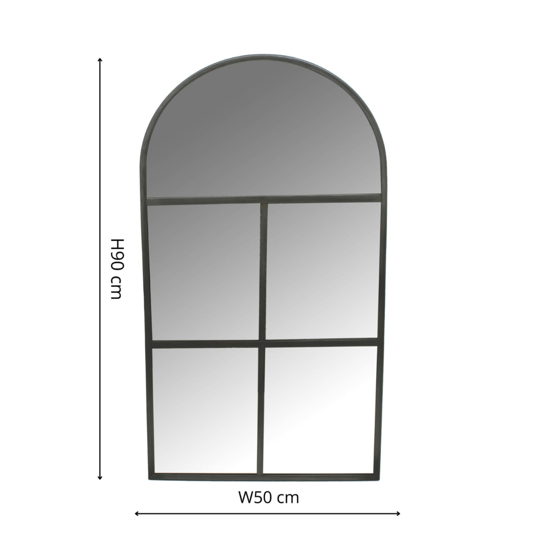 Archway Outdoor Mirror Natural Black