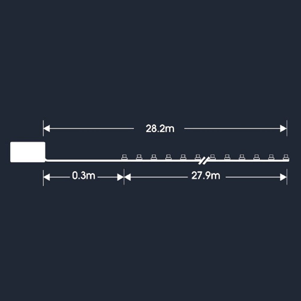 400 Flexi Wire Warm White Lights, Fit & Forget