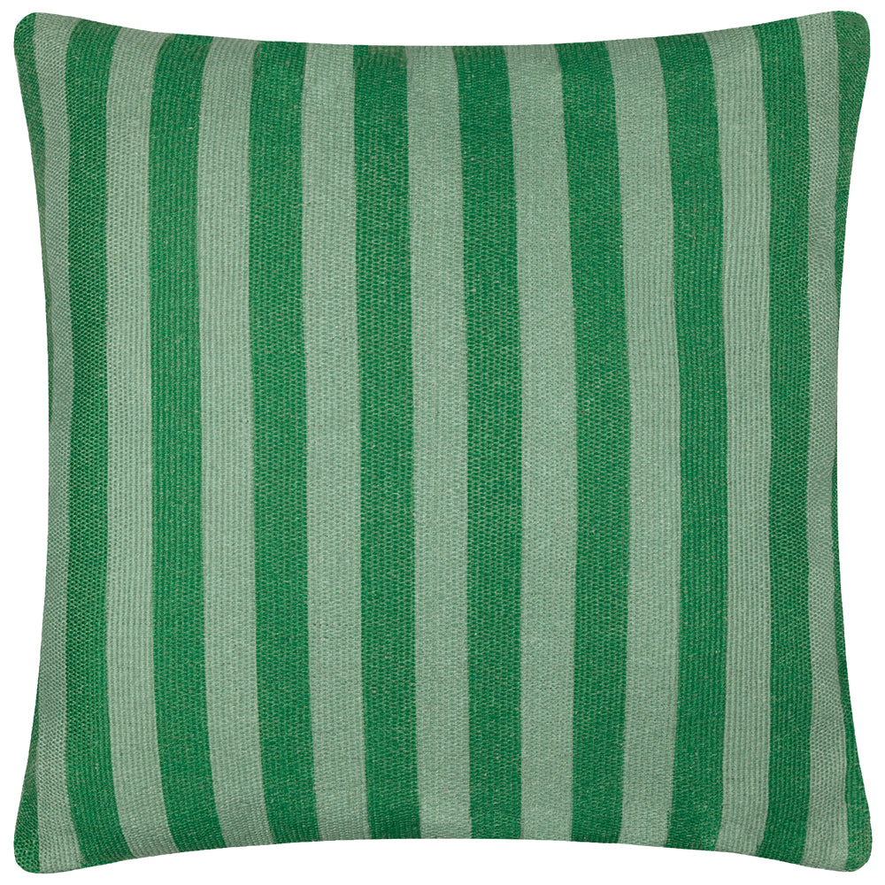 Green Deck Stripe Woven Outdoor Cushion & Cover