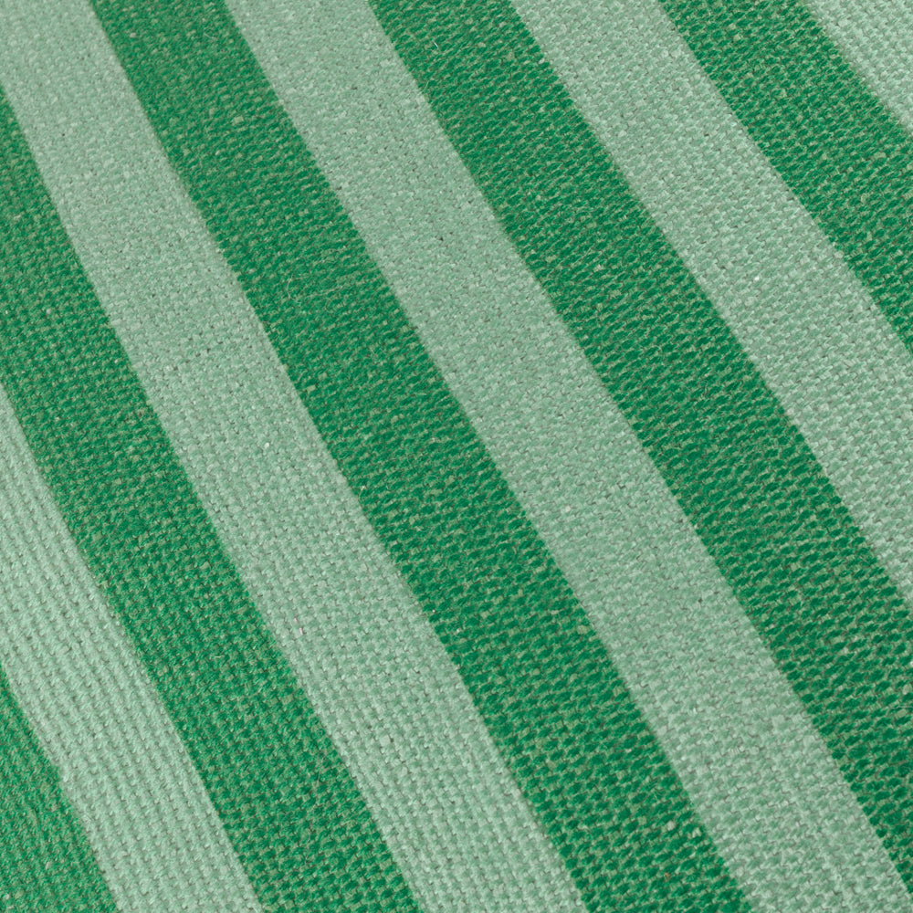 Green Deck Stripe Woven Outdoor Cushion & Cover