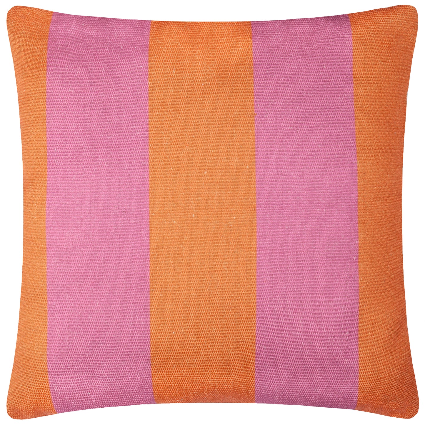 Orange/Pink Deck Stripe Woven Outdoor Cushion & Cover