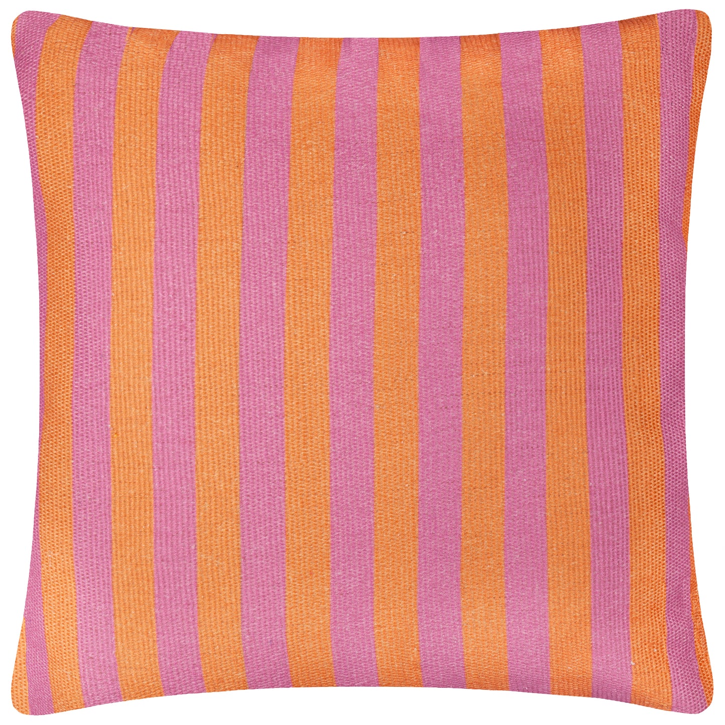 Orange/Pink Deck Stripe Woven Outdoor Cushion & Cover