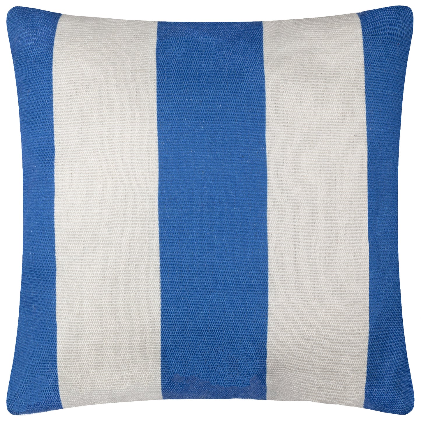 Blue/White Deck Stripe Woven Outdoor Cushion & Cover