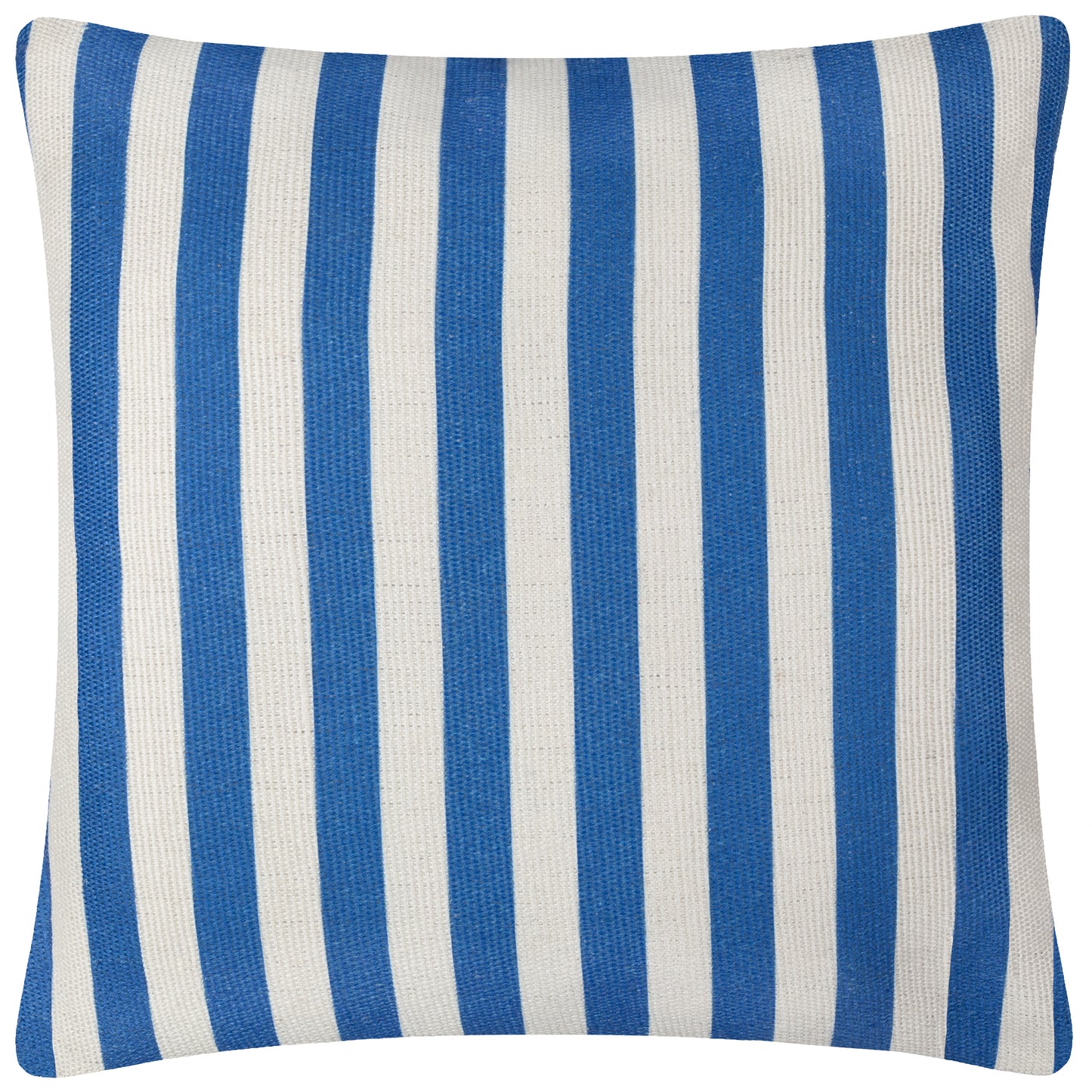 Blue/White Deck Stripe Woven Outdoor Cushion & Cover