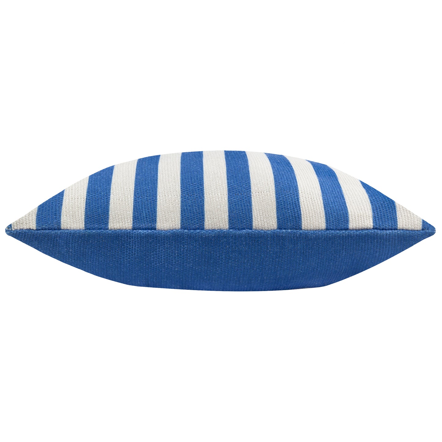 Blue/White Deck Stripe Woven Outdoor Cushion & Cover