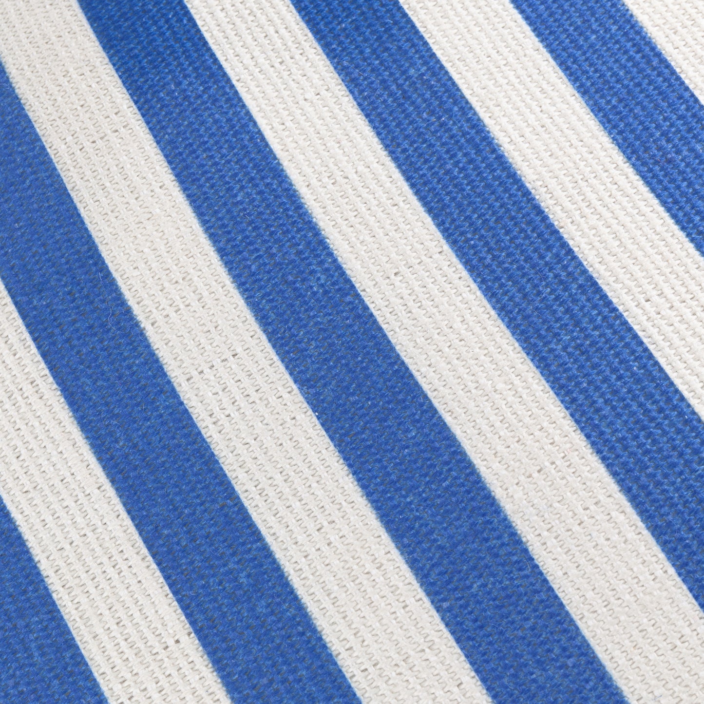 Blue/ White Deck Stripe Printed Indoor/Outdoor Rug 120 x 170cm