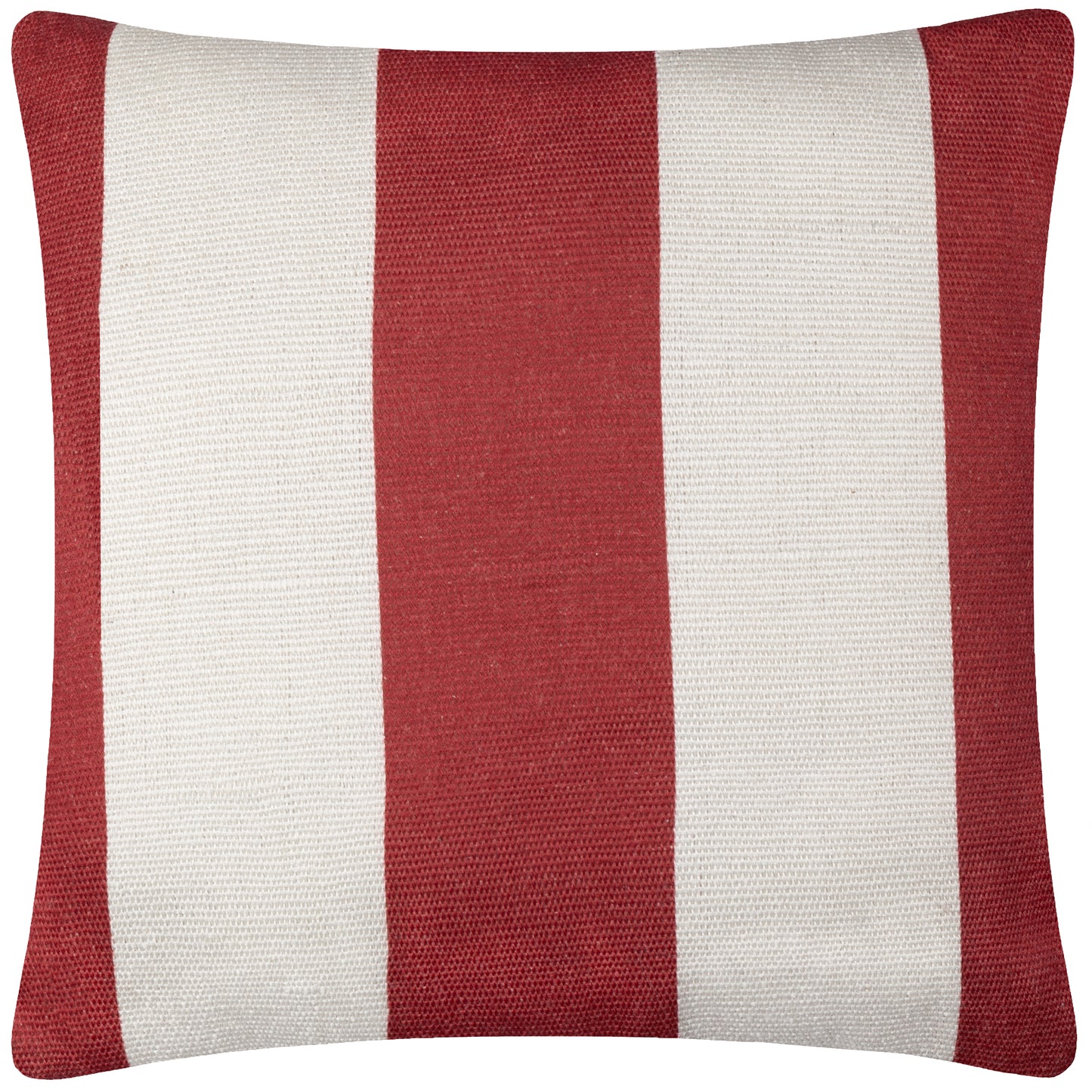 Red/ White Deck Stripe Woven Outdoor Cushion & Cover