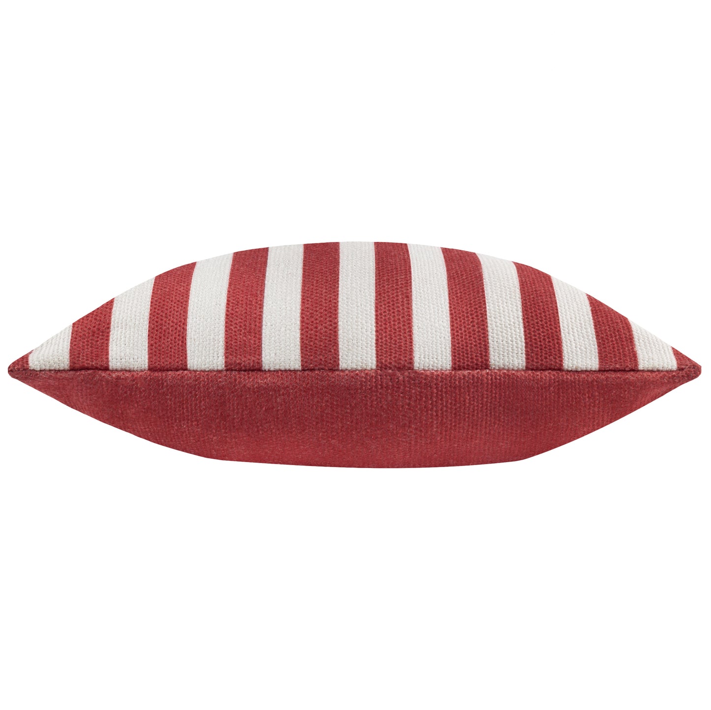 Red/ White Deck Stripe Woven Outdoor Cushion & Cover