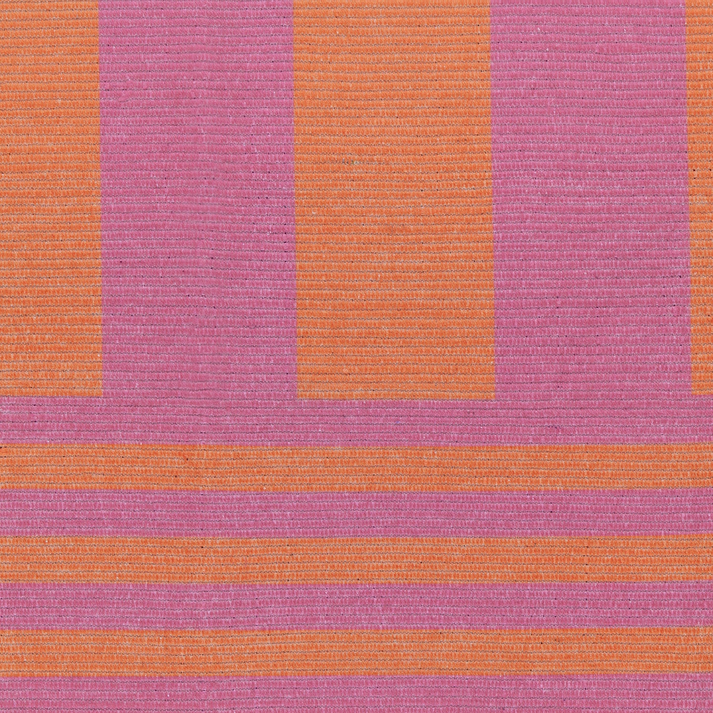 Orange/ Pink Deck Stripe Printed Indoor/Outdoor Rug 120 x 170cm