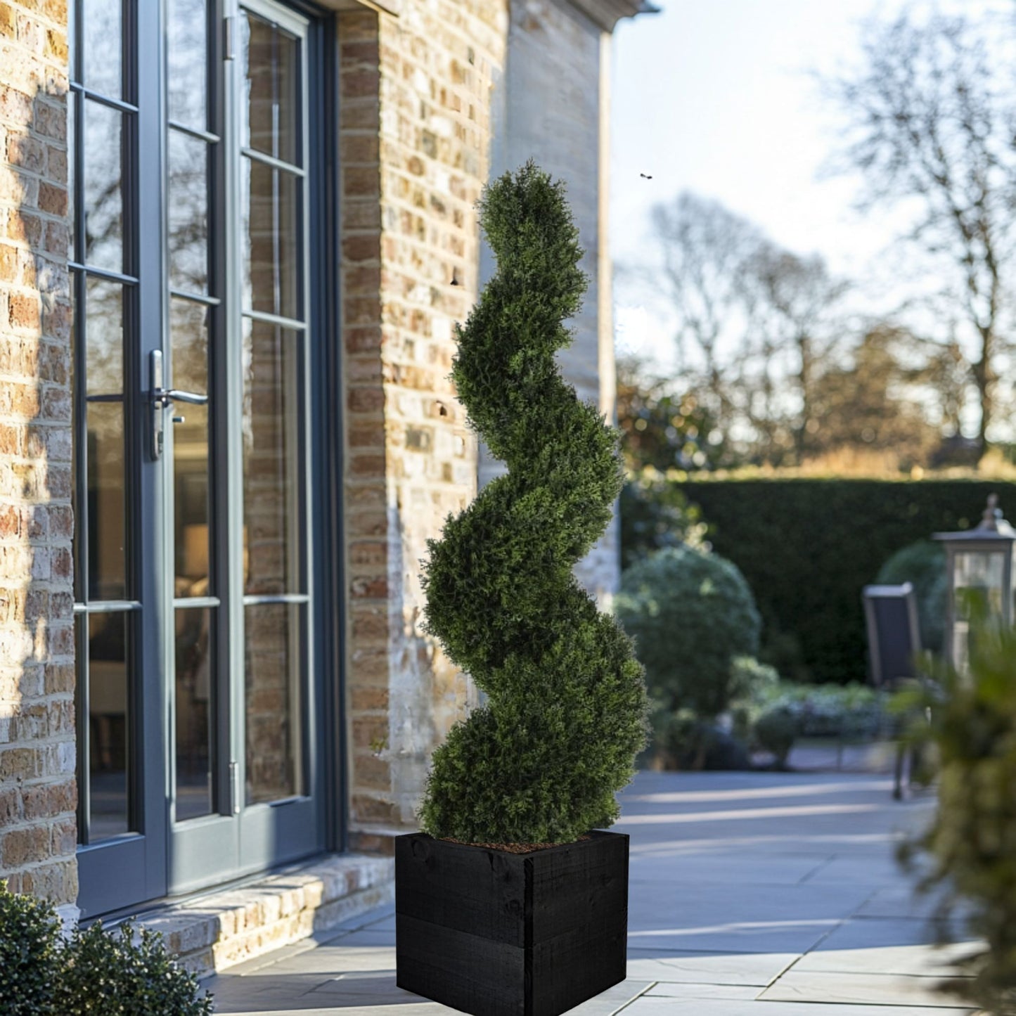 Artificial Cypress Spiral Topiary, 175cm