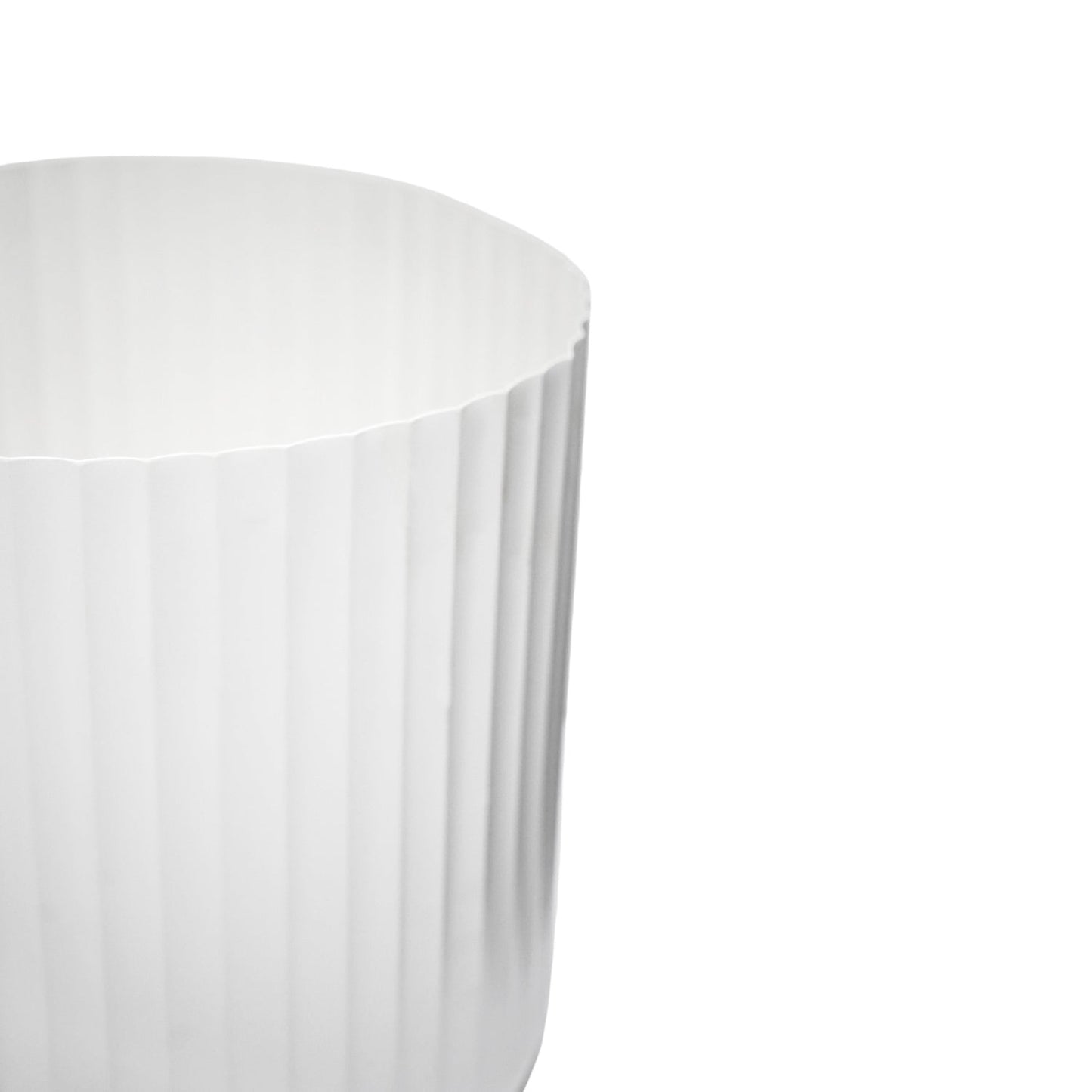 Hudson Corrugated Planters Set of Two, White