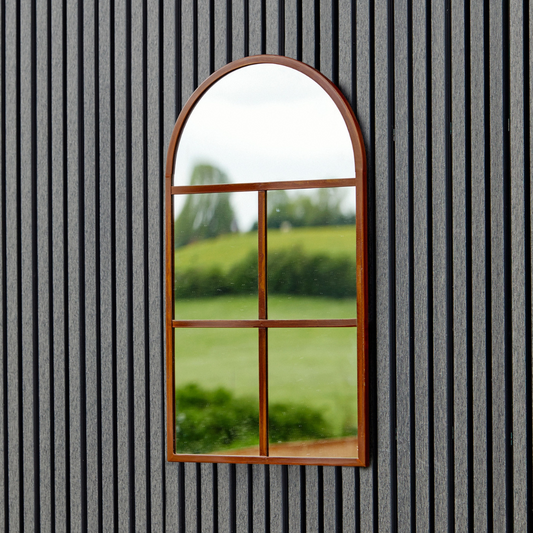 Archway Outdoor Mirror Natural Rust