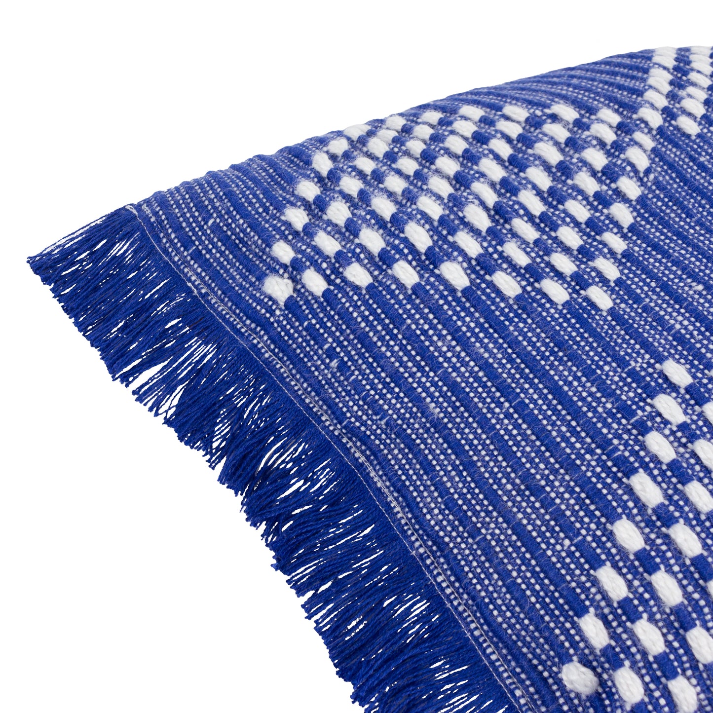 Kadie Cobalt Blue Outdoor/Indoor Woven Cushion & Cover