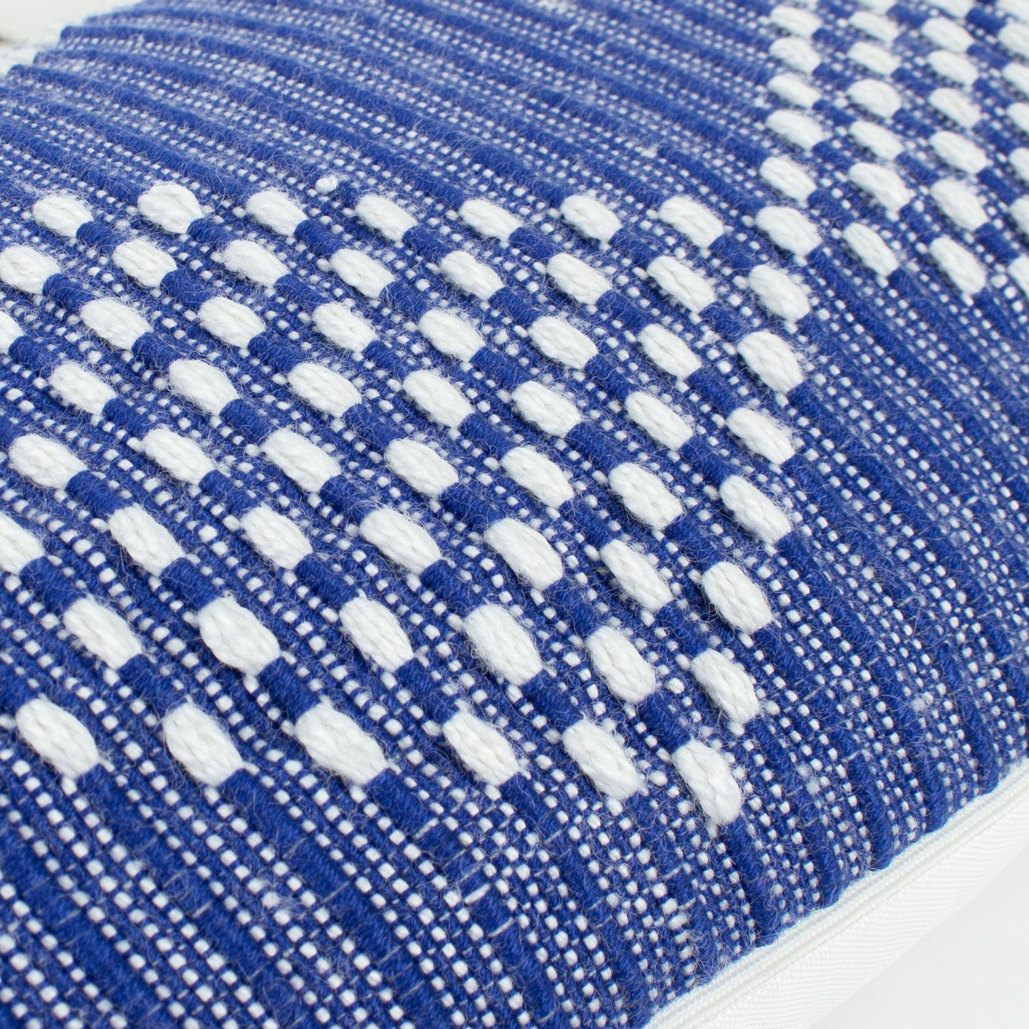 Kadie Cobalt Blue Outdoor/Indoor Woven Cushion & Cover