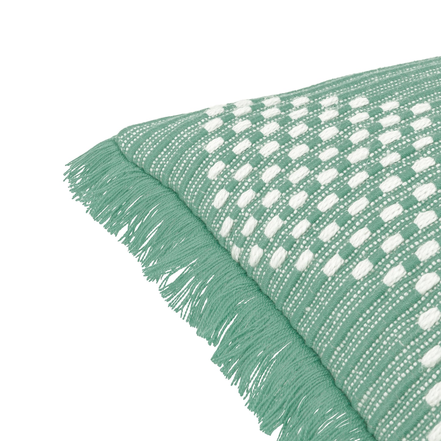 Kadie Green Outdoor/Indoor Woven Cushion & Cover