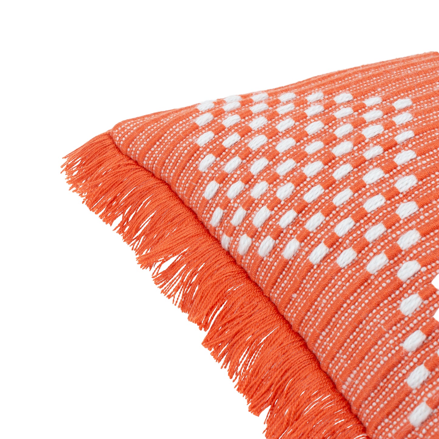 Kadie Orange Outdoor/Indoor Woven Cushion & Cover