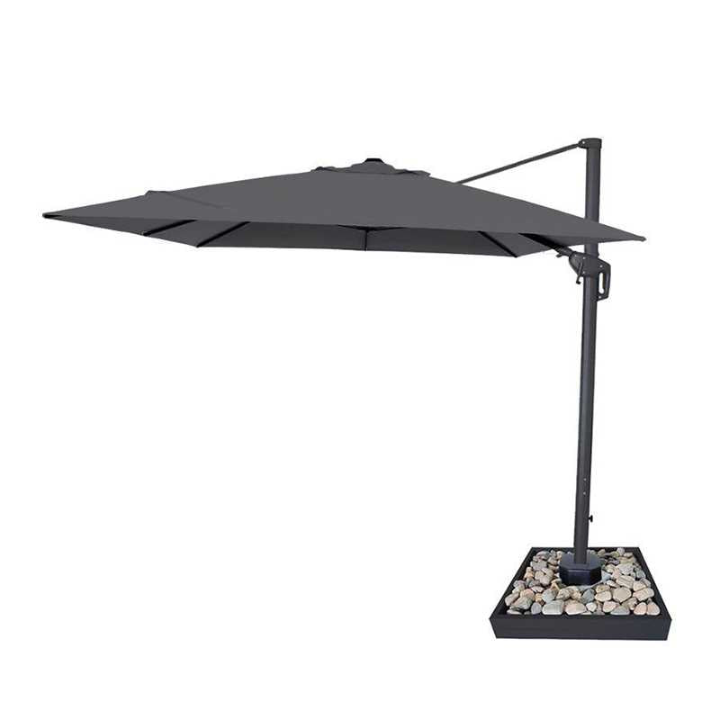 Nova - Galaxy Grey Frame LED Cantilever Parasol, 4m x 3m