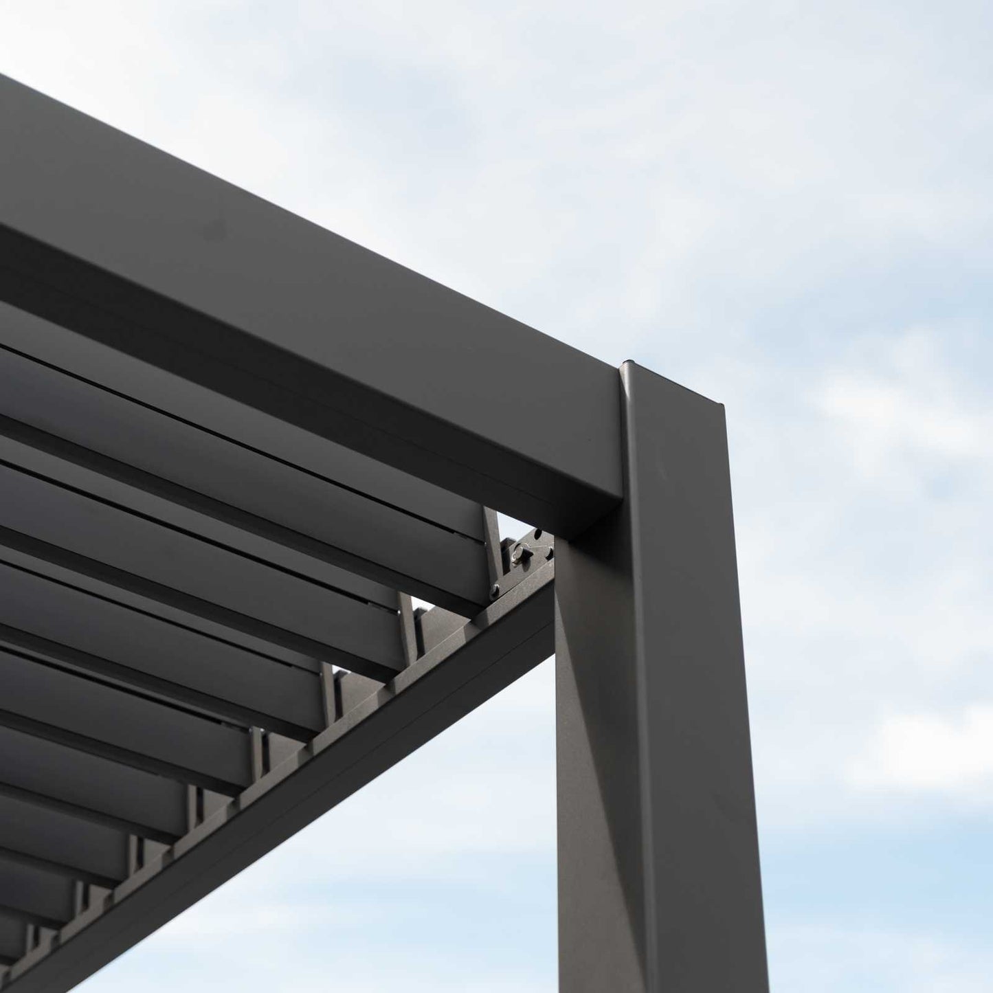 Nova - Titan Aluminium Pergola 4m x 3m, Grey