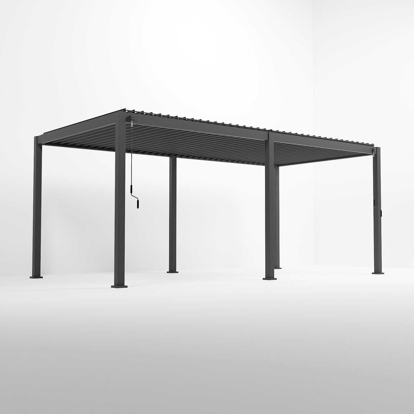 Nova - Titan Aluminium Pergola, 6m x 3m Grey