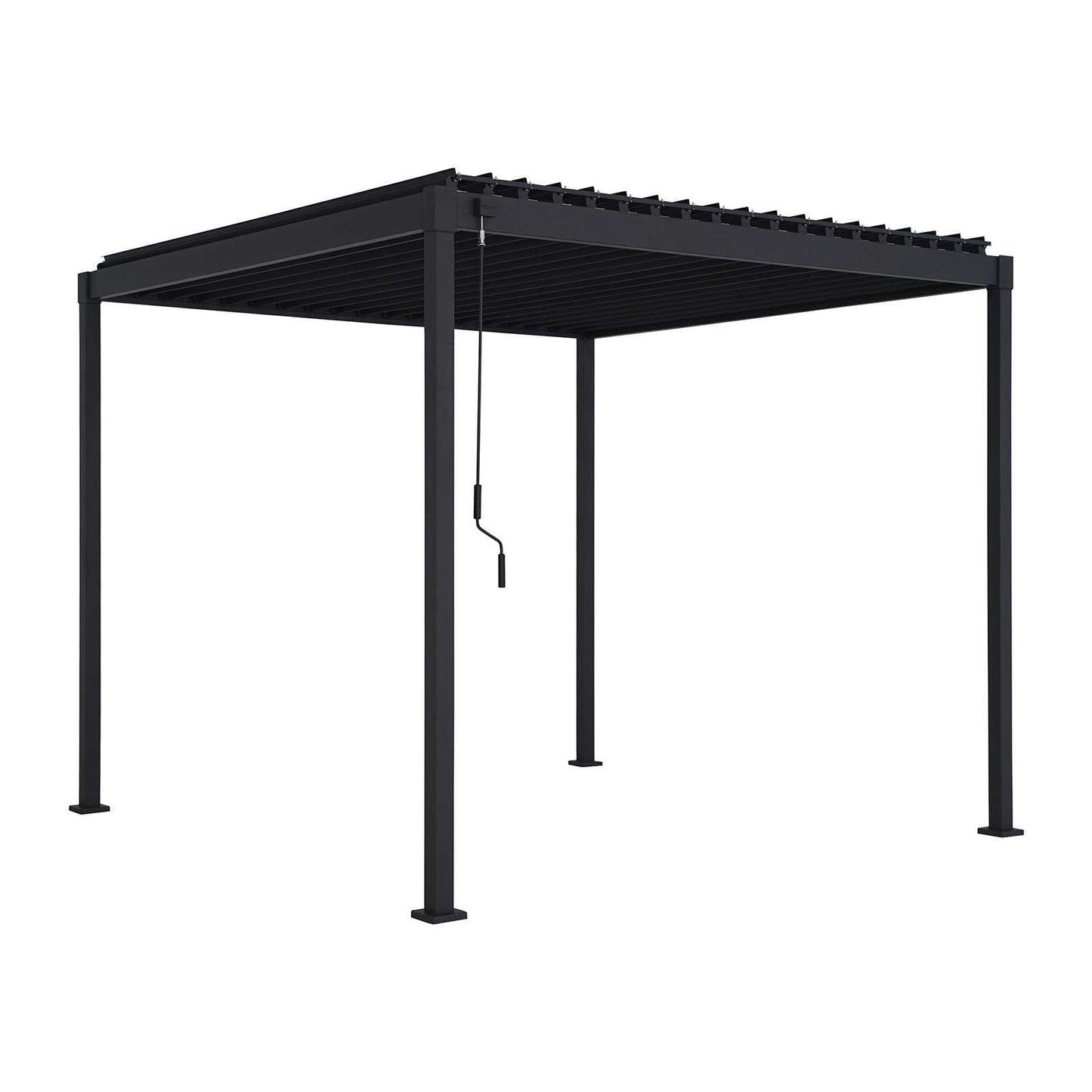 Nova - Shadow Pergola 3m Square, Grey