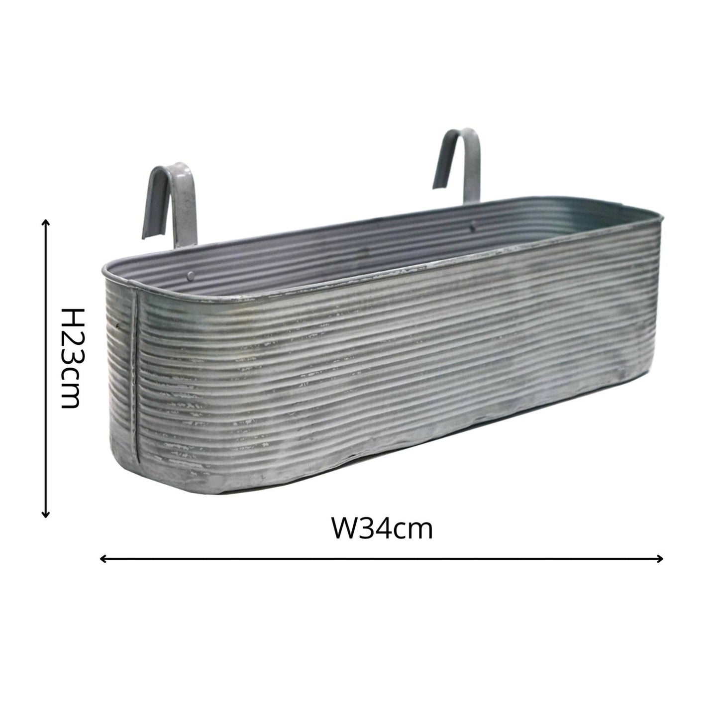 Outdoor Matlock Metal Window Box, Small