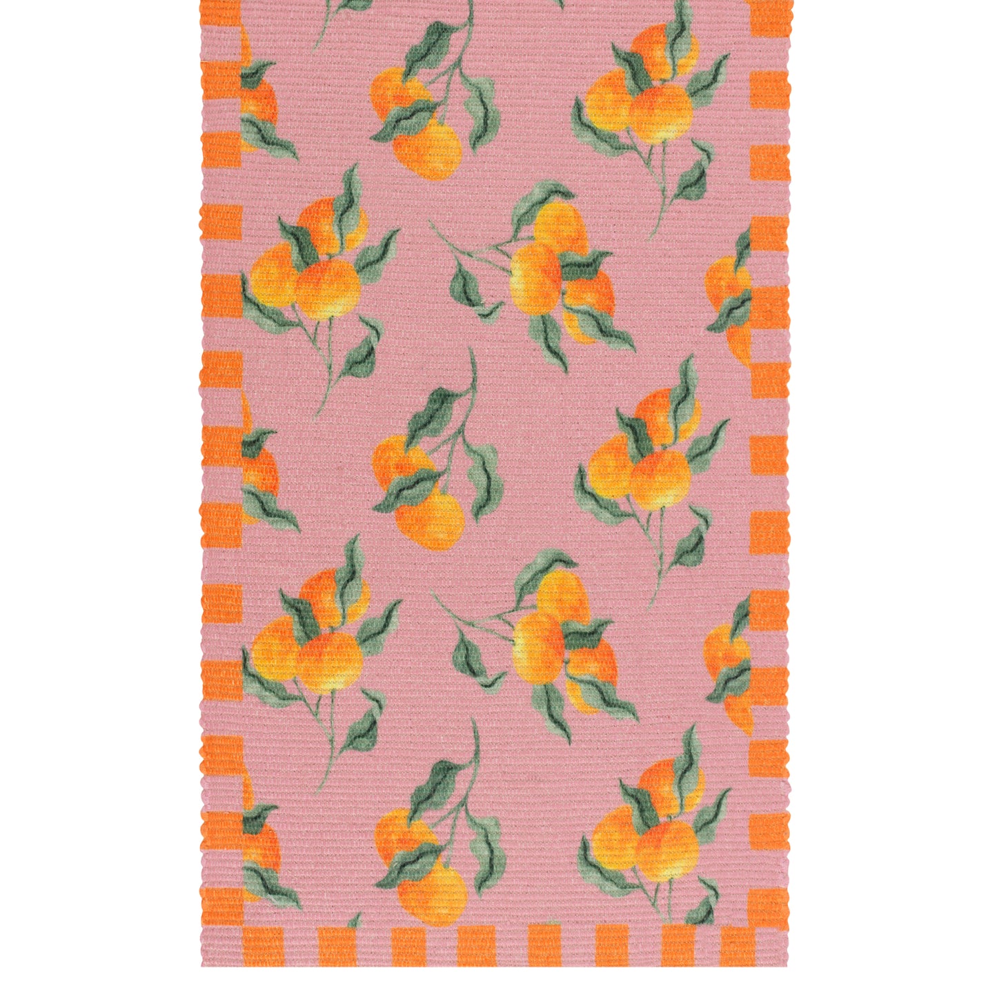 Oranges, Pink Indoor/Outdoor Table Runner