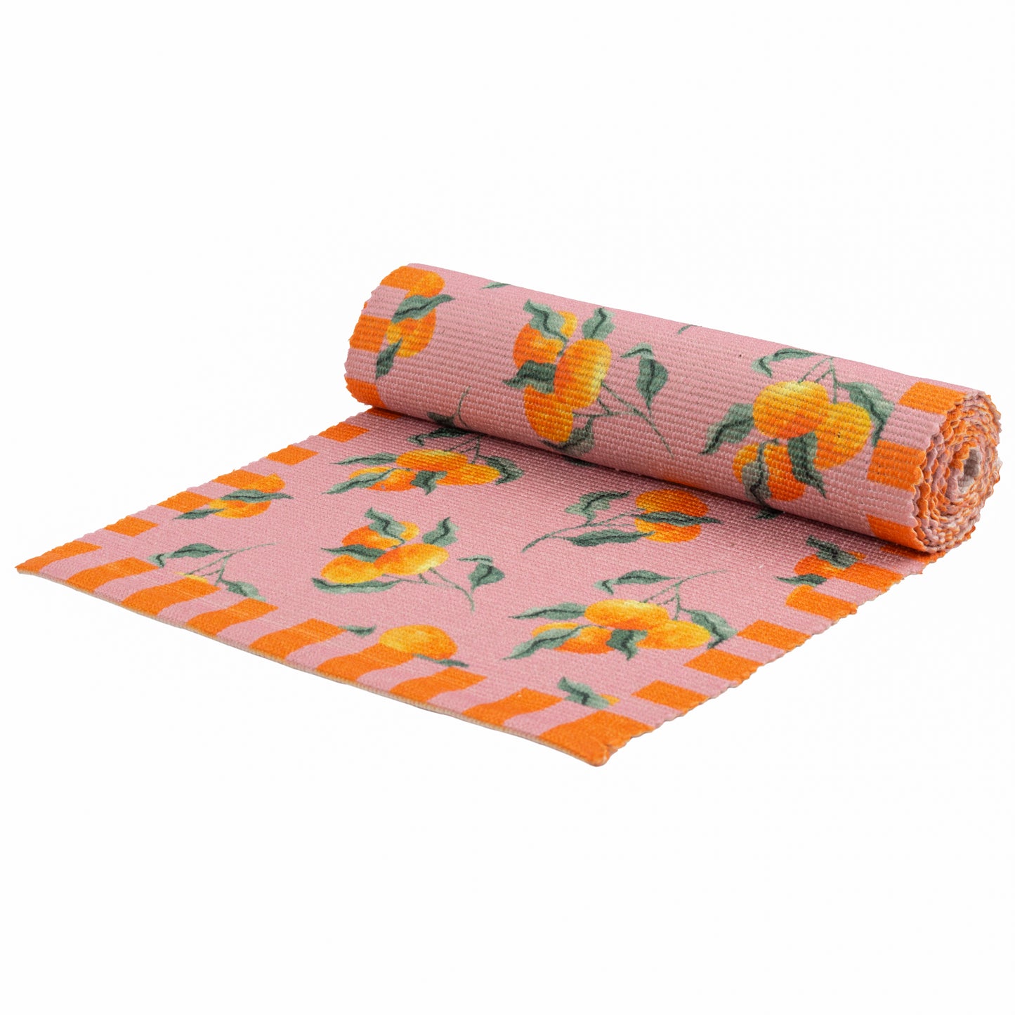 Oranges, Pink Indoor/Outdoor Table Runner