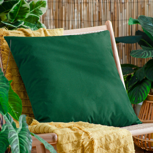 Plain Bottle Green Outdoor Cushion & Cover