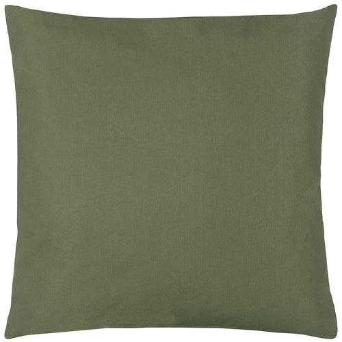 Plain Olive Outdoor Cushion & Cover