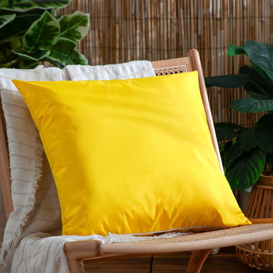 Plain Yellow Outdoor Cushion & Cover