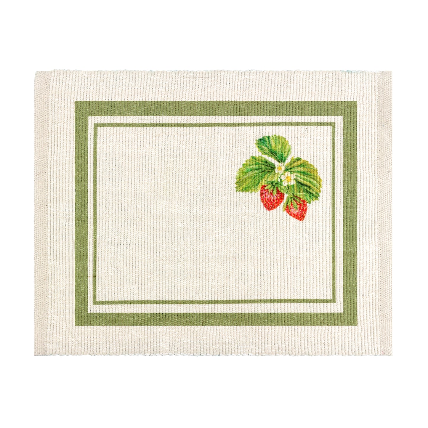 Strawberry Green Indoor/Outdoor Placemats Set of 4