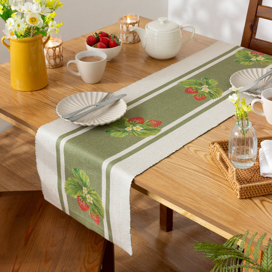 Strawberry Sage Indoor/Outdoor Table Runner