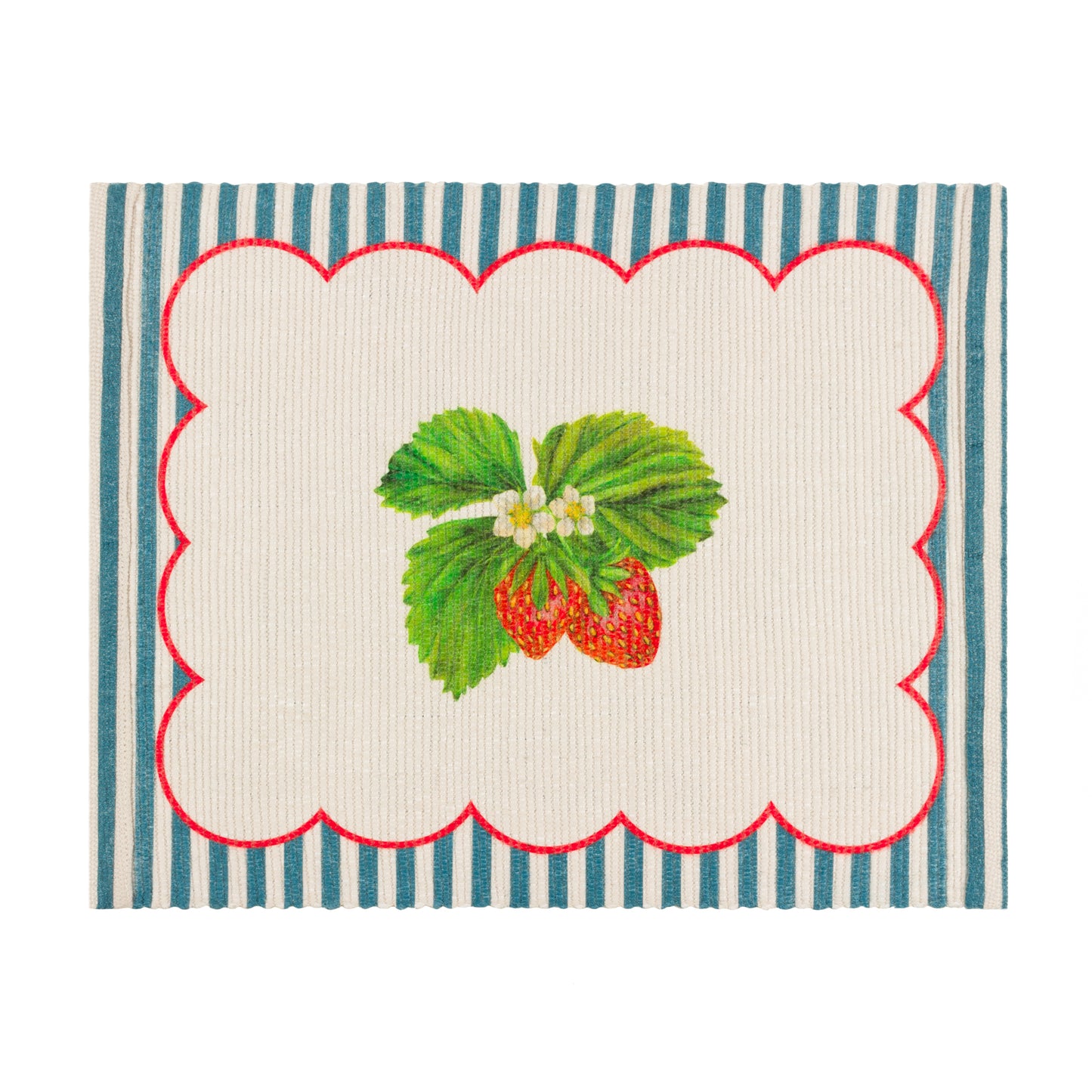 Strawberry Stripes Indoor/Outdoor Placemats Set of 4