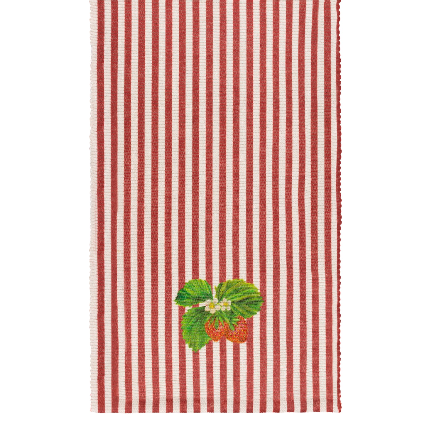 Strawberry Stripes Indoor/Outdoor Table Runner