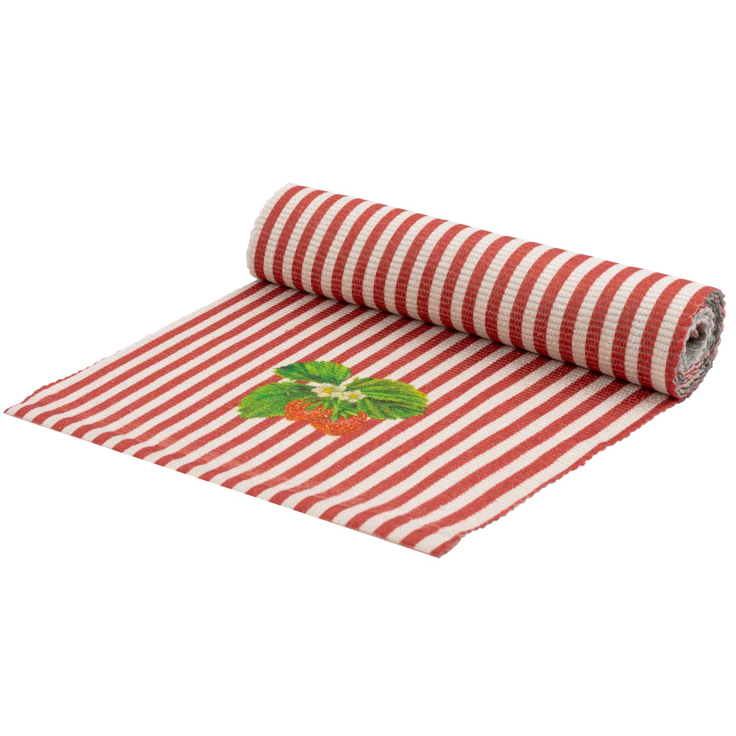 Strawberry Stripes Indoor/Outdoor Table Runner