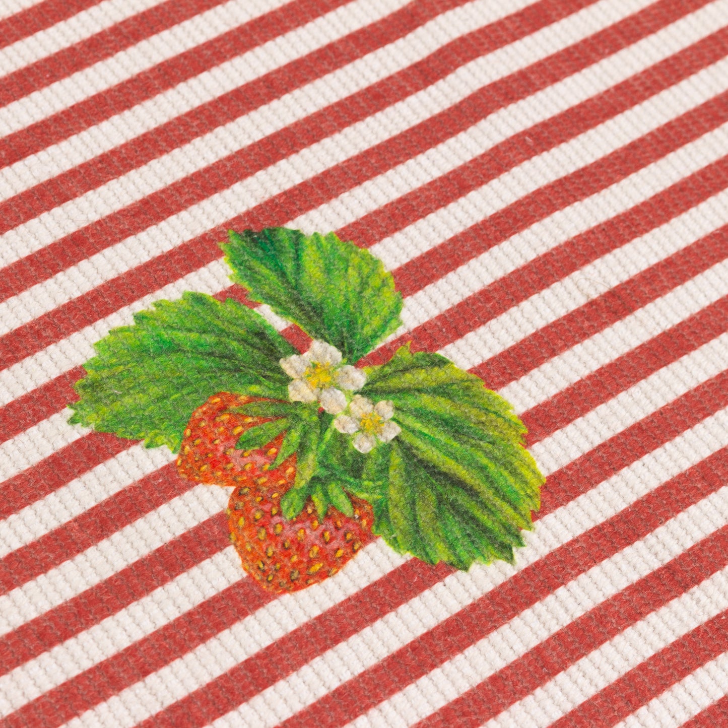 Strawberry Stripes Indoor/Outdoor Table Runner