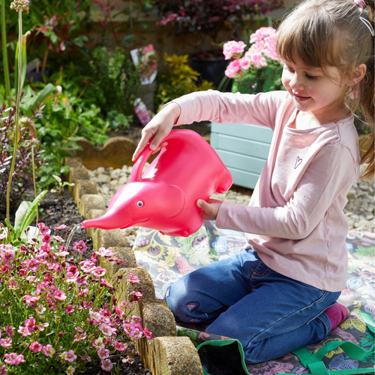 Elephant Watering Can Pink