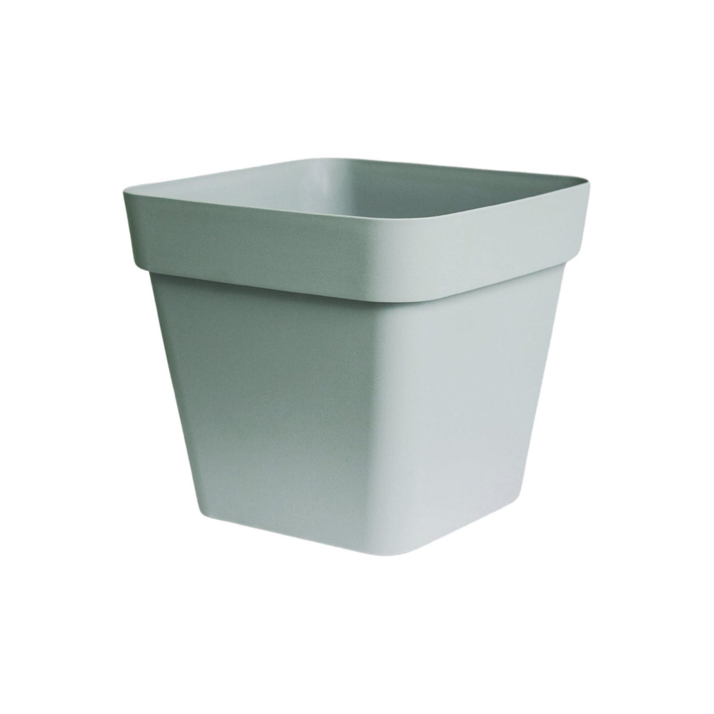 Cleo Square Planter With Wheels D40cm, Sage