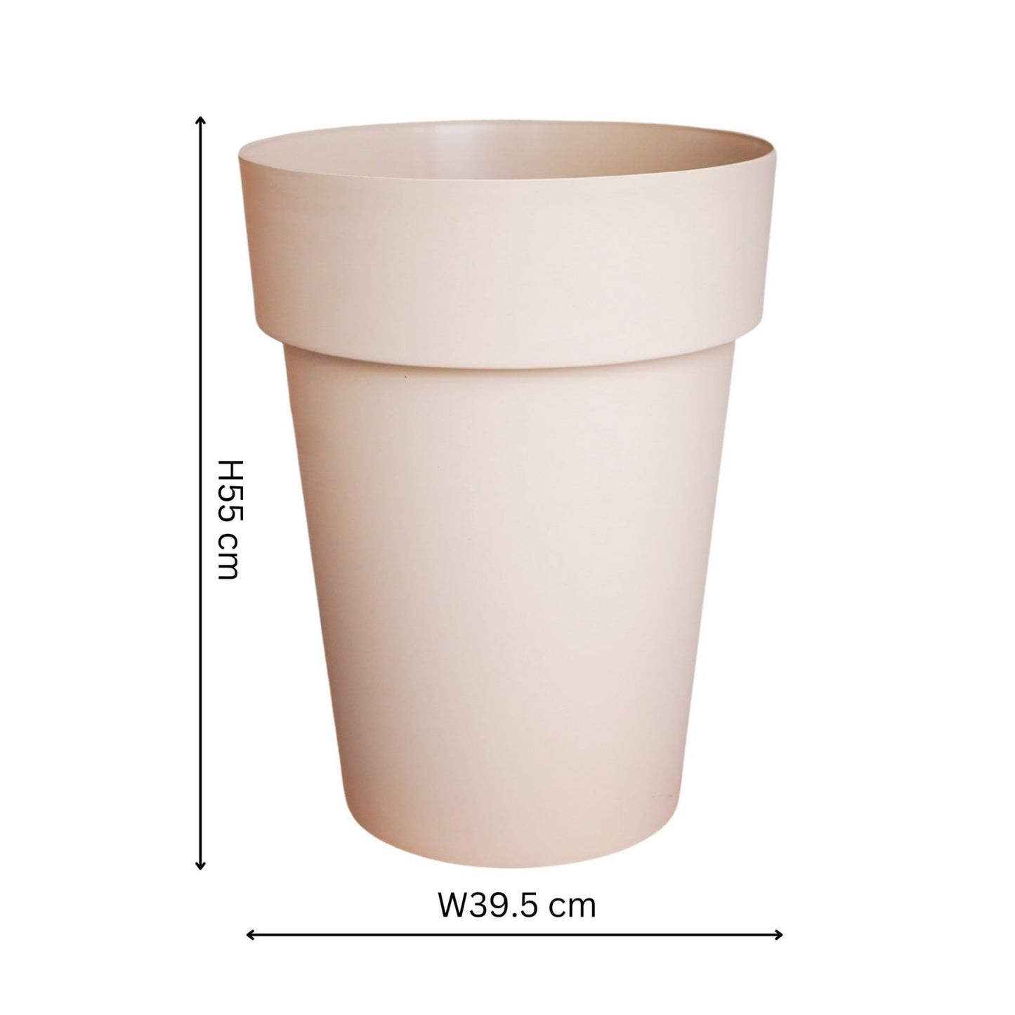 Cleo High Planter H55cm, Oat