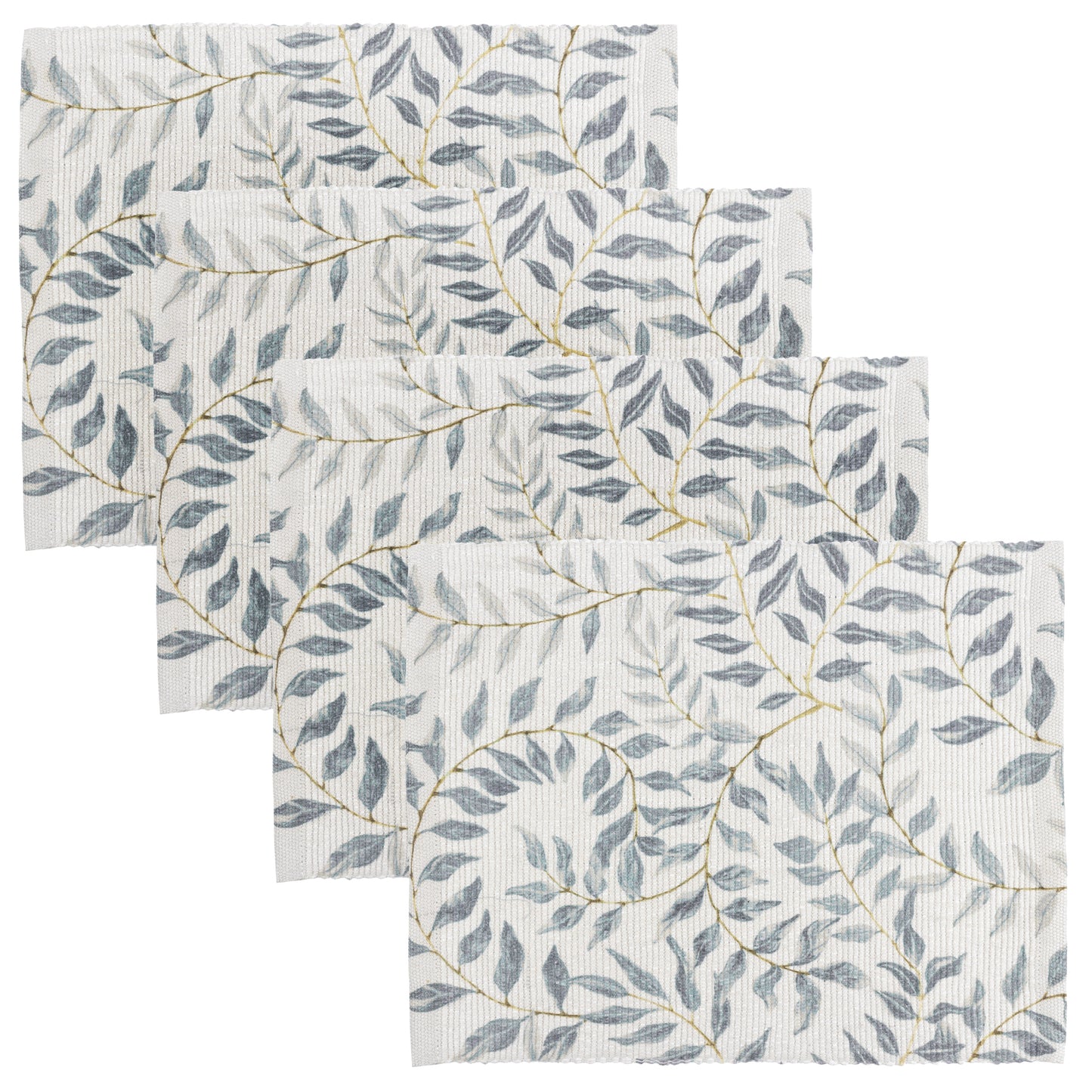 Vinea Pattern Green Indoor/Outdoor Placemats Set of 4