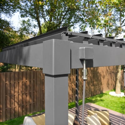 Nova - Shadow Pergola 3m Square, Grey