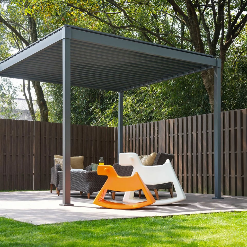 Nova - Shadow Pergola 3m Square, Grey