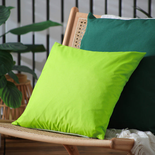 Plain Lime Outdoor Cushion & Cover