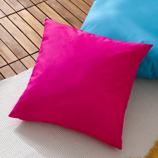 Plain Pink Outdoor Cushion & Cover