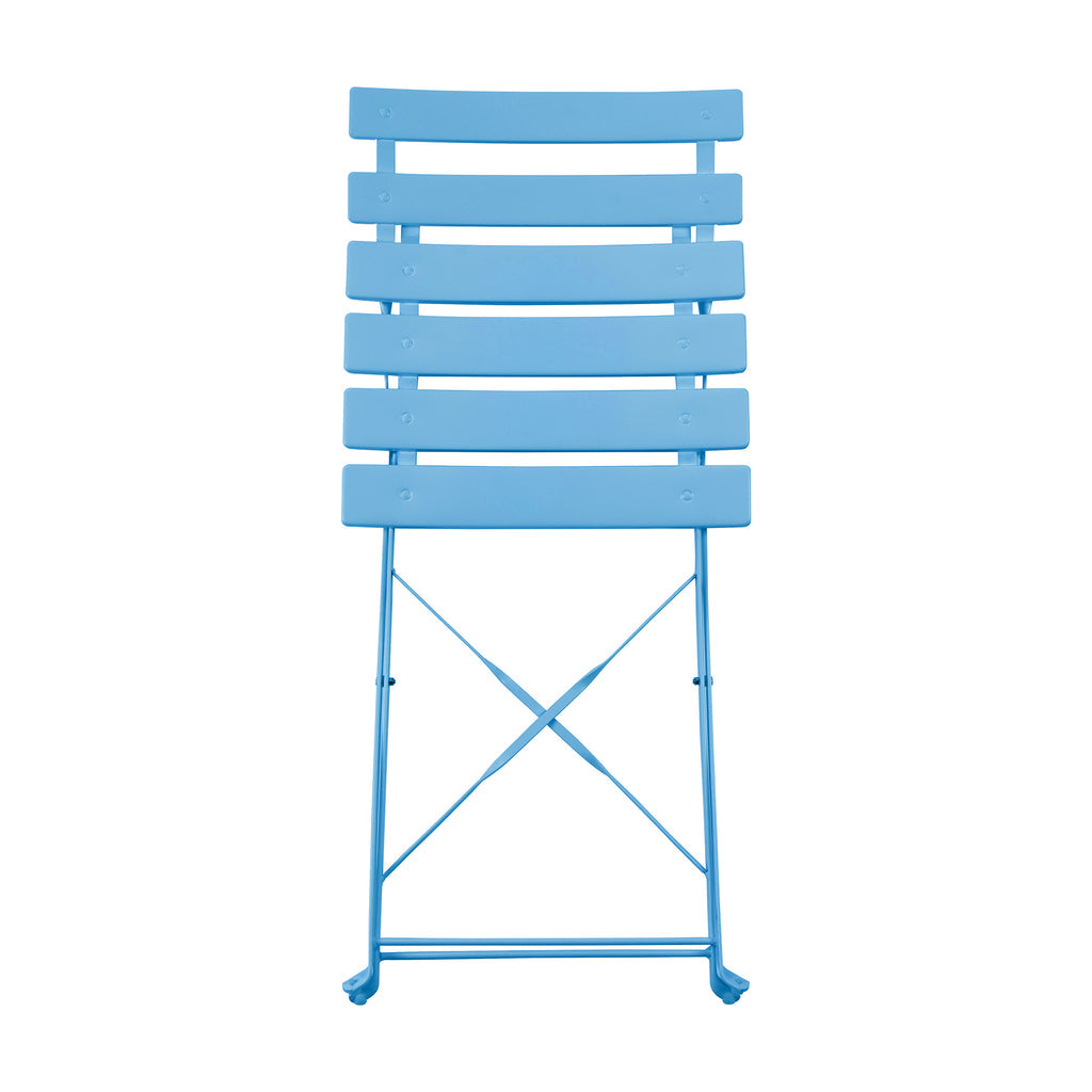 Two-Seater Round Bistro Set, Light Blue